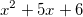 x^2+5x+6
